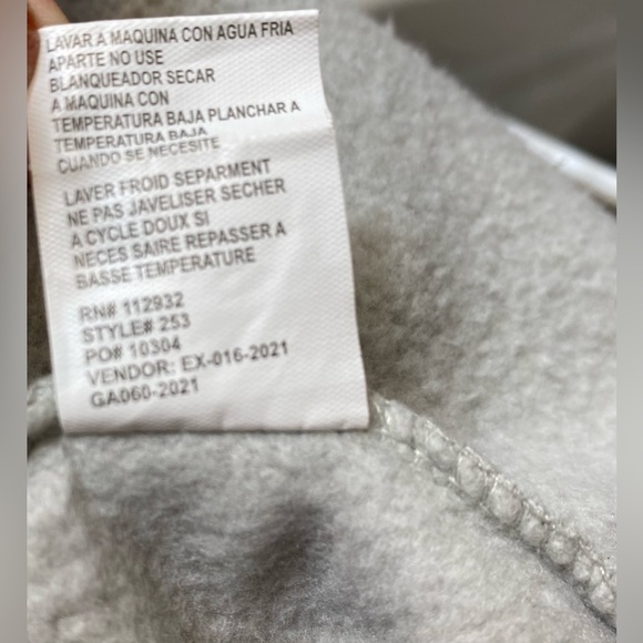 Pacific and Co. Women's Grey and Pink Hoodie zipper sweater size Large - Picture 5 of 7